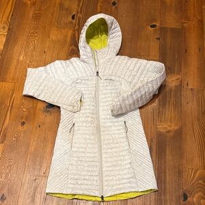 Eddie Bauer Microtherm Stormdown 800 long jacket